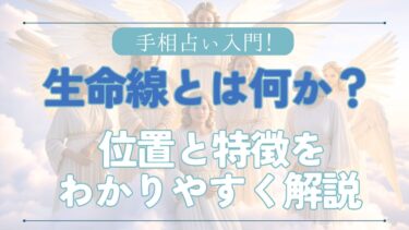 手相占い入門！生命線とは何か？ 位置と特徴をわかりやすく解説